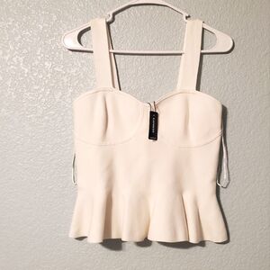 Express Body Contour White Top size Medium *NWT*